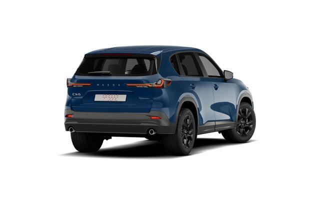 Mazda CX-5 Homura - Tan lederen interieur | 19-inch lichtmetalen velgen, Black | Alarmsysteem | Automatisch dimmende binnenspiegel met randloos design
