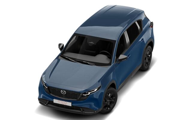 Mazda CX-5 Homura - Tan lederen interieur | 19-inch lichtmetalen velgen, Black | Alarmsysteem | Automatisch dimmende binnenspiegel met randloos design