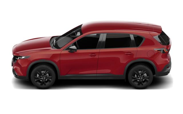 Mazda CX-5 Homura - Zwart lederen interieur | 19-inch lichtmetalen velgen, Black | Alarmsysteem | Automatisch dimmende binnenspiegel met randloos design