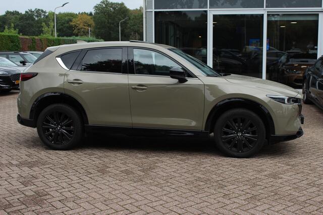 Mazda CX-5 2.0 e-SkyActiv-G M Hybrid 165 Homura / Trekhaak / Schuifdak / 360Camera / Head-up / Leder / 19'' / Bose / Keyless / Stoelventilatie+Verwarmd / Dodehoek / DAB / ACC