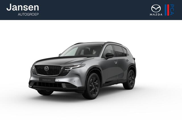 Mazda CX-5 Homura - Tan lederen interieur | 19-inch lichtmetalen velgen, Black | Alarmsysteem | Automatisch dimmende binnenspiegel met randloos design