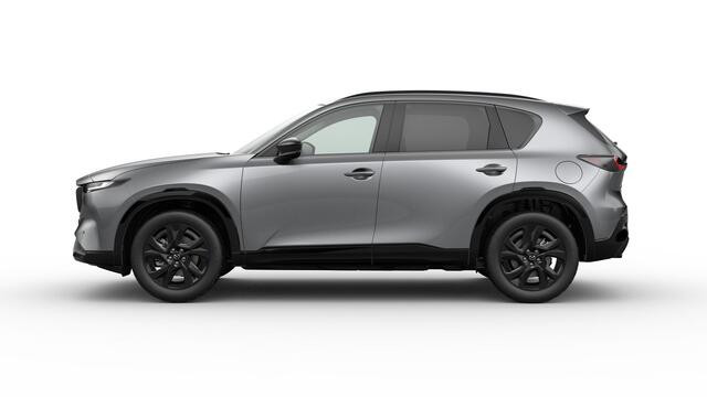 Mazda CX-5 Homura - Tan lederen interieur | 19-inch lichtmetalen velgen, Black | Alarmsysteem | Automatisch dimmende binnenspiegel met randloos design