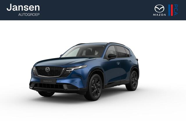 Mazda CX-5 Homura - Tan lederen interieur | 19-inch lichtmetalen velgen, Black | Alarmsysteem | Automatisch dimmende binnenspiegel met randloos design