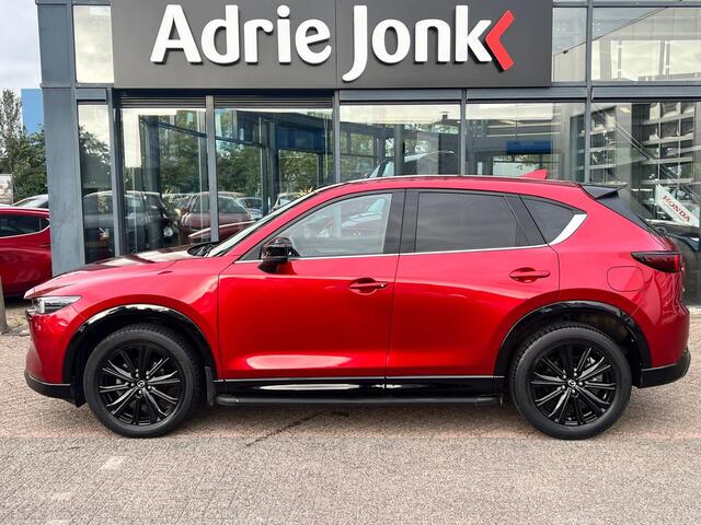 Mazda CX-5 2.0 e-SkyActiv-G M Hybrid 165 Homura Comfort Pack AUTOMAAT | TREKHAAK | LEDER | 360gr CAMERA | Bose AUDIO | STOELVENMTILATIE | STOEL- en STUURVERWARMING | 1e EIG |
