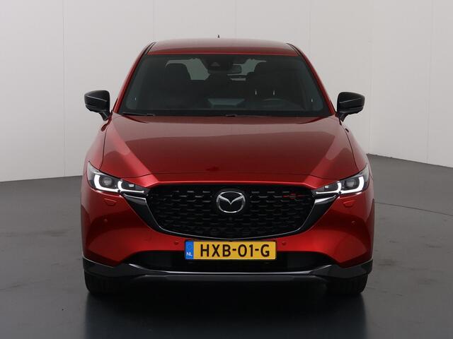Mazda CX-5 2.0 SkyActiv-G HOMURA 165pk | Trekhaak | Navigatie | 360° Camera | Cruise Control Adaptief | Bose Audio | Winterpakket | Lederen Interieur |