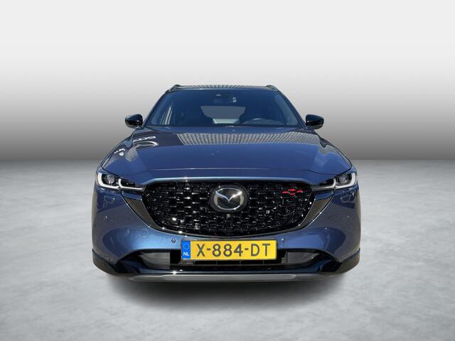 Mazda CX-5 2.0 e-SkyActiv-G M Hybrid 165 Homura , Automaat, Trekhaak, Leder, Adap. Cruise, Clima, 360 Camera, Bose, Stoel/Stuurverwarming, Stoelventilatie, Apple Carplay, Android Auto, HUD, PDC, LKA