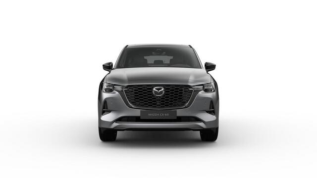 Mazda CX-60 Mazda e-Skyactiv PHEV 327 8AT AWD Homura Plus | 12,3-inch TFT-kleurendisplay met bediening via centrale HMI Commander, touchscreen (voor Apple CarPlay / Android Auto(TM)) of voice control | 12,3-inch digitale meterset | 20-inch lichtmetalen velgen, Black