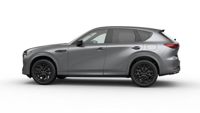 Mazda CX-60 Mazda e-Skyactiv PHEV 327 8AT AWD Homura Plus | 12,3-inch TFT-kleurendisplay met bediening via centrale HMI Commander, touchscreen (voor Apple CarPlay / Android Auto(TM)) of voice control | 12,3-inch digitale meterset | 20-inch lichtmetalen velgen, Black