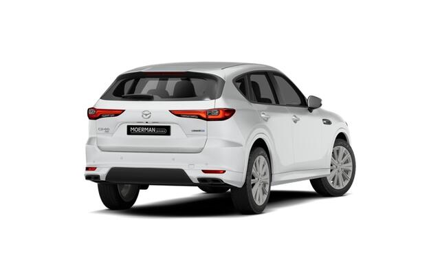 Mazda CX-60 Mazda e-Skyactiv PHEV 327 8AT AWD Homura Business Edition | 12,3-inch TFT-kleurendisplay met bediening via centrale HMI Commander, touchscreen (voor Apple CarPlay / Android Auto(TM)) of voice control | 12,3-inch digitale meterset | 20-inch lichtmetalen ve