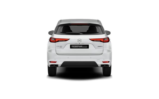 Mazda CX-60 Mazda e-Skyactiv PHEV 327 8AT AWD Homura Plus | 12,3-inch TFT-kleurendisplay met bediening via centrale HMI Commander, touchscreen (voor Apple CarPlay / Android Auto(TM)) of voice control | 12,3-inch digitale meterset | 20-inch lichtmetalen velgen, Black