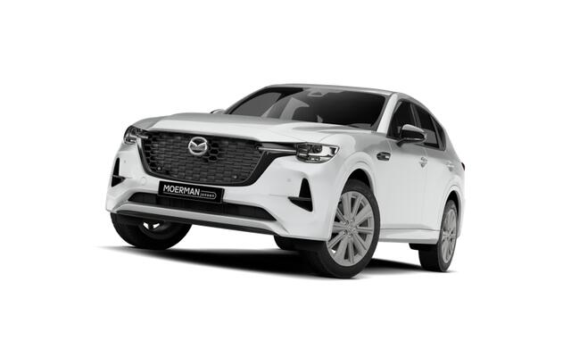 Mazda CX-60 Mazda e-Skyactiv PHEV 327 8AT AWD Homura Plus | 12,3-inch TFT-kleurendisplay met bediening via centrale HMI Commander, touchscreen (voor Apple CarPlay / Android Auto(TM)) of voice control | 12,3-inch digitale meterset | 20-inch lichtmetalen velgen, Black