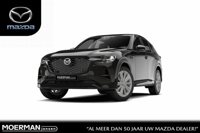 Mazda CX-60 Mazda e-Skyactiv PHEV 327 8AT AWD Homura Business Edition | 12,3-inch TFT-kleurendisplay met bediening via centrale HMI Commander, touchscreen (voor Apple CarPlay / Android Auto(TM)) of voice control | 12,3-inch digitale meterset | 20-inch lichtmetalen ve