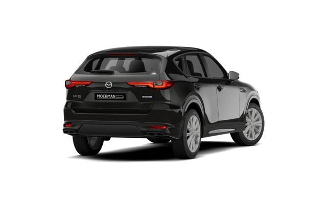 Mazda CX-60 Mazda e-Skyactiv PHEV 327 8AT AWD Homura Business Edition | 12,3-inch TFT-kleurendisplay met bediening via centrale HMI Commander, touchscreen (voor Apple CarPlay / Android Auto(TM)) of voice control | 12,3-inch digitale meterset | 20-inch lichtmetalen ve