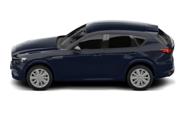 Mazda CX-60 Mazda e-Skyactiv PHEV 327 8AT AWD Homura Business Edition | 12,3-inch TFT-kleurendisplay met bediening via centrale HMI Commander, touchscreen (voor Apple CarPlay / Android Auto(TM)) of voice control | 12,3-inch digitale meterset | 20-inch lichtmetalen ve