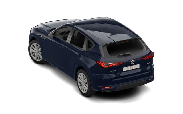 Mazda CX-60 Mazda e-Skyactiv PHEV 327 8AT AWD Homura Business Edition | 12,3-inch TFT-kleurendisplay met bediening via centrale HMI Commander, touchscreen (voor Apple CarPlay / Android Auto(TM)) of voice control | 12,3-inch digitale meterset | 20-inch lichtmetalen ve
