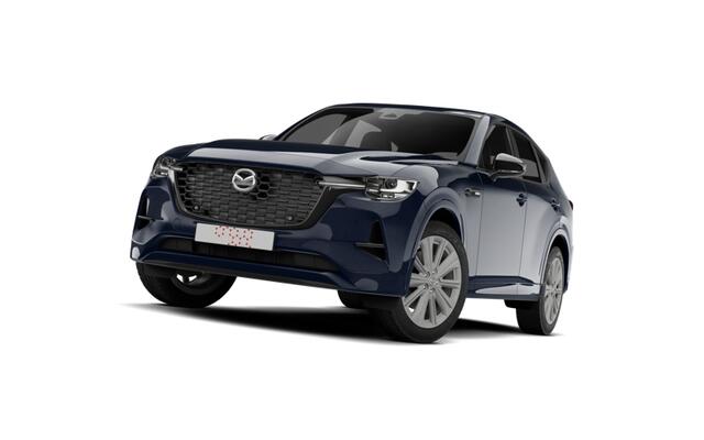 Mazda CX-60 Mazda e-Skyactiv PHEV 327 8AT AWD Homura Business Edition | 12,3-inch TFT-kleurendisplay met bediening via centrale HMI Commander, touchscreen (voor Apple CarPlay / Android Auto(TM)) of voice control | 12,3-inch digitale meterset | 20-inch lichtmetalen ve