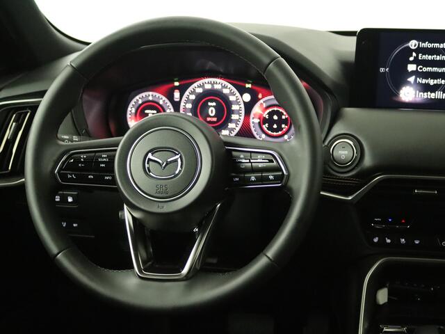 Mazda CX-60 2.5 e-SkyActiv PHEV Homura Plus | Elektrisch glazen panorama-dak | Dodehoek Ass. | LM velgen | Stoelverwarming | 360 Camera | Navigatie |