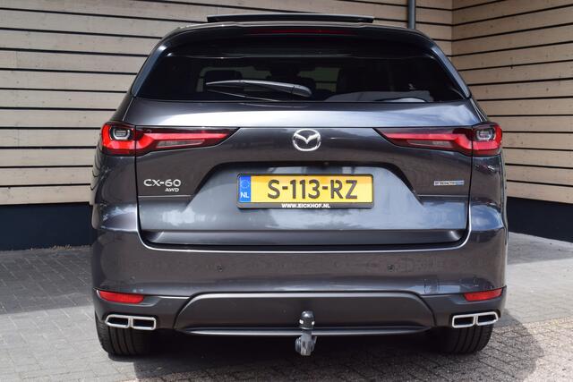 Mazda CX-60 2.5 e-SkyActiv PHEV Exclusive-Line - Alle pakketten - 1e Eigenaar - Dealer onderhouden - Wegklapbare trekhaak