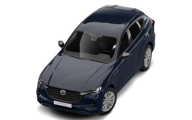 Mazda CX-60 Homura Plus - Zwart Nappa Leder | 12,3-inch TFT-kleurendisplay met bediening via centrale HMI Commander, touchscreen (voor Apple CarPlay / Android Auto(TM)) of voice control | 12,3-inch digitale meterset | 20-inch lichtmetalen velgen, Black