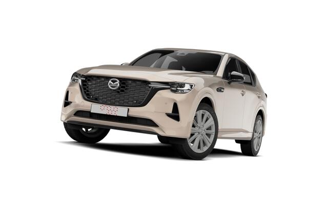 Mazda CX-60 Homura Business Edition - Zwart Nappa Leder | 12,3-inch TFT-kleurendisplay met bediening via centrale HMI Commander, touchscreen (voor Apple CarPlay / Android Auto(TM)) of voice control | 12,3-inch digitale meterset | 20-inch lichtmetalen velgen, Black