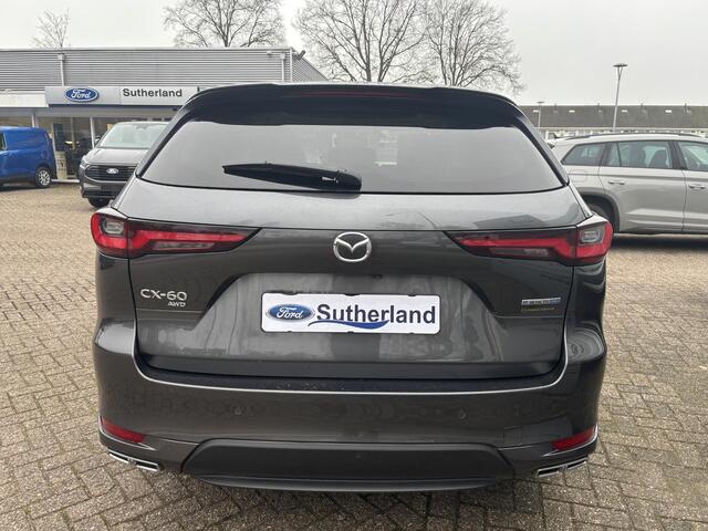 Mazda CX-60 2.5 e-SkyActiv PHEV Takumi 328pk | SCI | Panoramadak / Kanteldak (Glas) | 360 graden camera | Achteruitrijcamera | Stoelverwarming | Adaptieve Cruise Control