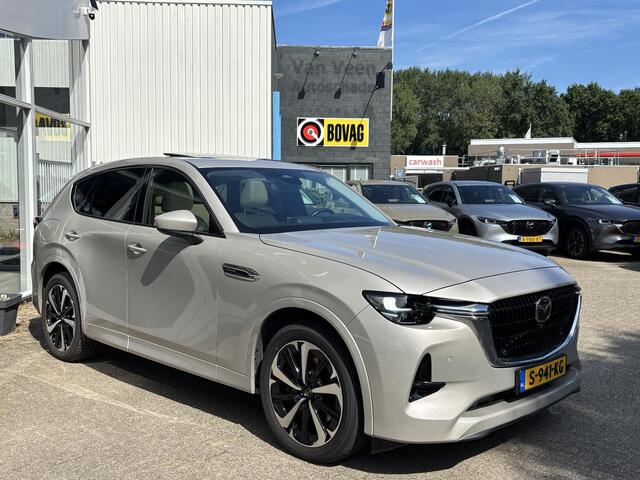 Mazda CX-60 2.5 e-SkyActiv PHEV Takumi NL-Auto, Dealer Onderh., Navigatie, Apple Carplay/ Android Auto, 360 Camera, Bose, Stoel verw. Stoel ventilatie, Stuur verwarming. Cruise Controle Ad.
