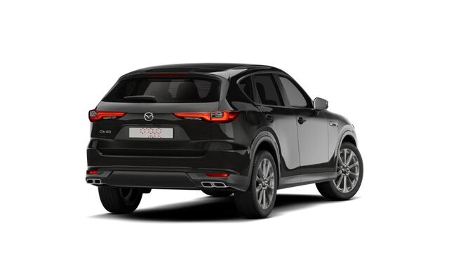 Mazda CX-60 Exclusive-Line Business Edition | 12,3-inch TFT-kleurendisplay met bediening via centrale HMI Commander, touchscreen (voor Apple CarPlay / Android Auto(TM)) of voice control | 12,3-inch digitale meterset | 20-inch lichtmetalen velgen, Silver
