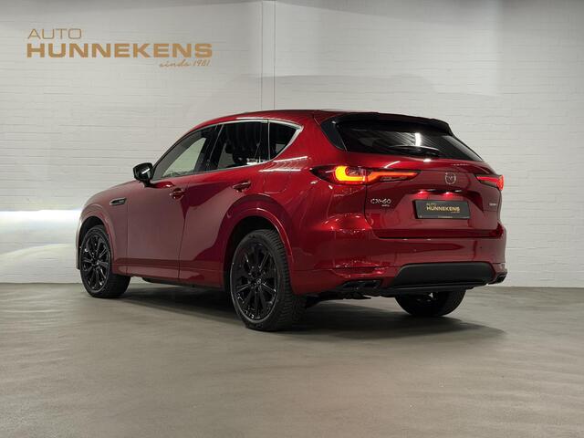 Mazda CX-60 2.5 e-SkyActiv PHEV Homura Plus Open dak | Adapt. Cruise | Stoelventilatie | Stuur-/Stoelverwarming | 360 camera | Head-up | Carplay | Bose sound | Memory