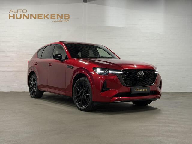 Mazda CX-60 2.5 e-SkyActiv PHEV Homura Plus Open dak | Adapt. Cruise | Stoelventilatie | Stuur-/Stoelverwarming | 360 camera | Head-up | Carplay | Bose sound | Memory