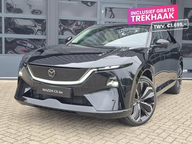 Mazda CX-6e Takumi 78 kWh | PANO DAK | BEIGE LEDER | ELEKTRISCH VERSTELBARE STOELEN | GRATIS TREKHAAK! T.W.V. ¤ 1695,-