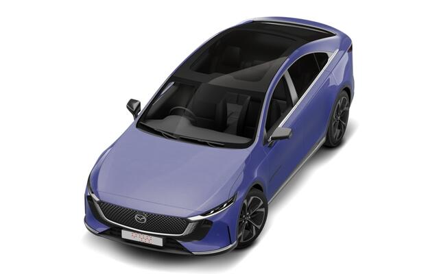Mazda CX-6e Takumi | Alarmsysteem | Automatisch dimmende binnenspiegel met randloos design | Draadloze Apple CarPlay en Android Auto(TM)