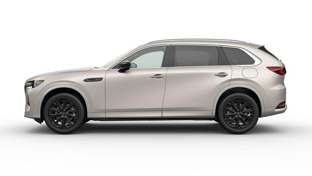 Mazda CX-80 Mazda e-Skyactiv PHEV 327 8AT AWD Homura Plus | 12,3-inch TFT-kleurendisplay met bediening via centrale HMI Commander, touchscreen (voor Apple CarPlay / Android Auto(TM)) of voice control | 12,3-inch digitale meterset | 20-inch lichtmetalen velgen, Black