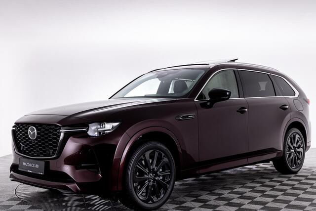 Mazda CX-80 2.5 e-SkyActiv PHEV Homura Plus 6p. NU IN DE SHOWROOM | NIEUW | 6 of 7 PERSOONS | 327 pk | AWD