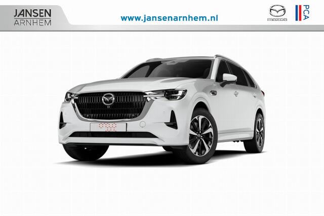 Mazda CX-80 Mazda e-Skyactiv PHEV 327 8AT AWD Homura | 12,3-inch TFT-kleurendisplay met bediening via centrale HMI Commander, touchscreen (voor Apple CarPlay / Android Auto(TM)) of voice control | 12,3-inch digitale meterset | 20-inch lichtmetalen velgen, Black
