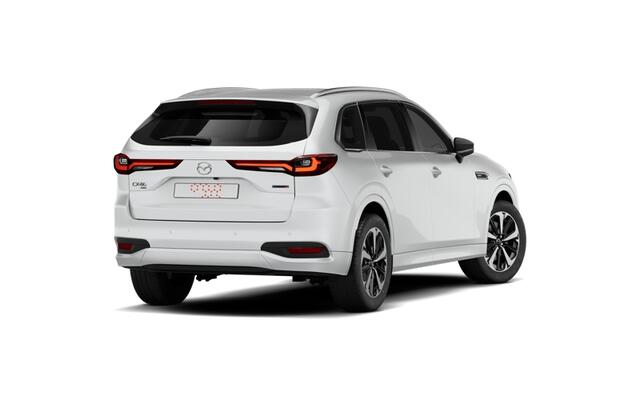 Mazda CX-80 Mazda e-Skyactiv PHEV 327 8AT AWD Homura | 12,3-inch TFT-kleurendisplay met bediening via centrale HMI Commander, touchscreen (voor Apple CarPlay / Android Auto(TM)) of voice control | 12,3-inch digitale meterset | 20-inch lichtmetalen velgen, Black