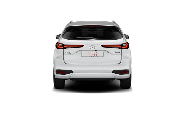 Mazda CX-80 Mazda e-Skyactiv PHEV 327 8AT AWD Homura | 12,3-inch TFT-kleurendisplay met bediening via centrale HMI Commander, touchscreen (voor Apple CarPlay / Android Auto(TM)) of voice control | 12,3-inch digitale meterset | 20-inch lichtmetalen velgen, Black