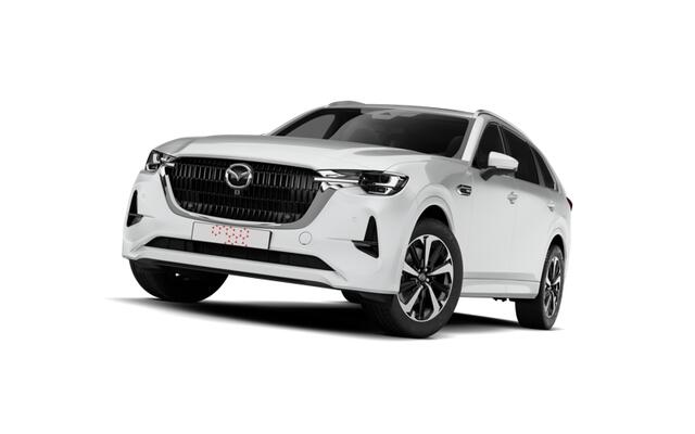 Mazda CX-80 Mazda e-Skyactiv PHEV 327 8AT AWD Homura | 12,3-inch TFT-kleurendisplay met bediening via centrale HMI Commander, touchscreen (voor Apple CarPlay / Android Auto(TM)) of voice control | 12,3-inch digitale meterset | 20-inch lichtmetalen velgen, Black