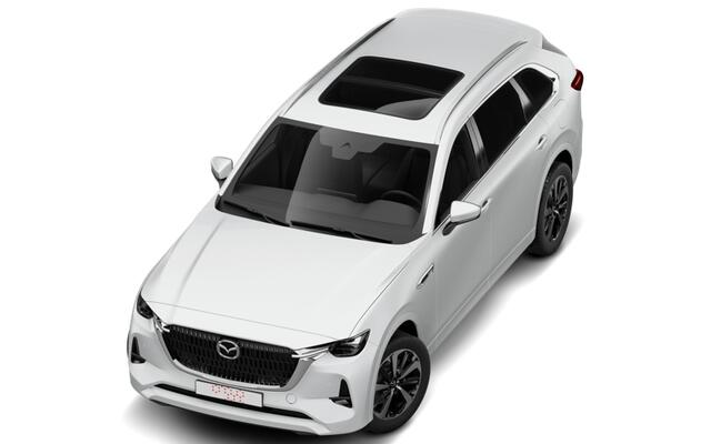 Mazda CX-80 Mazda e-Skyactiv PHEV 327 8AT AWD Homura | 12,3-inch TFT-kleurendisplay met bediening via centrale HMI Commander, touchscreen (voor Apple CarPlay / Android Auto(TM)) of voice control | 12,3-inch digitale meterset | 20-inch lichtmetalen velgen, Black