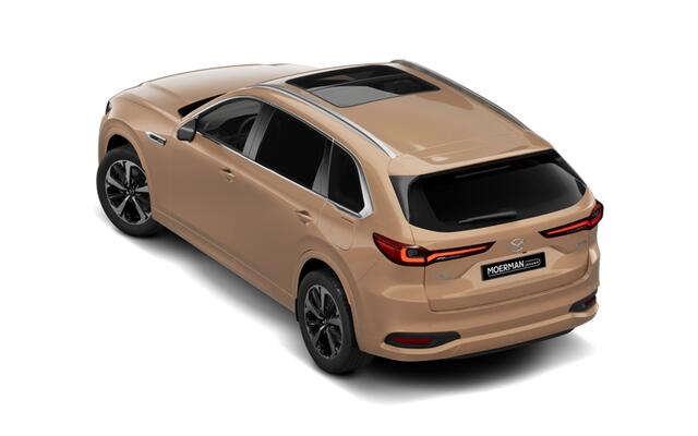Mazda CX-80 Mazda e-Skyactiv PHEV 327 8AT AWD Homura Plus | 12,3-inch TFT-kleurendisplay met bediening via centrale HMI Commander, touchscreen (voor Apple CarPlay / Android Auto(TM)) of voice control | 12,3-inch digitale meterset | 20-inch lichtmetalen velgen, Black
