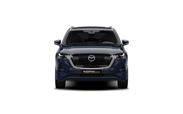 Mazda CX-80 Mazda e-Skyactiv PHEV 327 8AT AWD Homura Plus | 12,3-inch TFT-kleurendisplay met bediening via centrale HMI Commander, touchscreen (voor Apple CarPlay / Android Auto(TM)) of voice control | 12,3-inch digitale meterset | 20-inch lichtmetalen velgen, Black