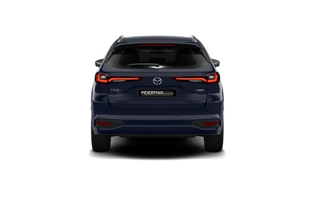 Mazda CX-80 Mazda e-Skyactiv PHEV 327 8AT AWD Homura Plus | 12,3-inch TFT-kleurendisplay met bediening via centrale HMI Commander, touchscreen (voor Apple CarPlay / Android Auto(TM)) of voice control | 12,3-inch digitale meterset | 20-inch lichtmetalen velgen, Black