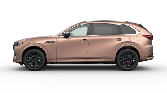 Mazda CX-80 Mazda e-Skyactiv PHEV 327 8AT AWD Homura Plus | 12,3-inch TFT-kleurendisplay met bediening via centrale HMI Commander, touchscreen (voor Apple CarPlay / Android Auto(TM)) of voice control | 12,3-inch digitale meterset | 20-inch lichtmetalen velgen, Black