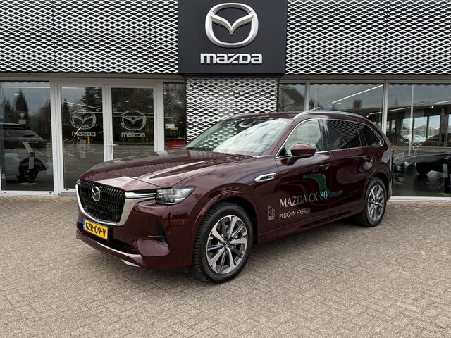 Mazda CX-80 2.5 e-SkyActiv PHEV Takumi Plus 6p. | CERAMISCHE COATING INTERIEUR + EXTERIEUR | 6 JAAR FABRIEKSGARANTIE | CAPTAIN SEATS |