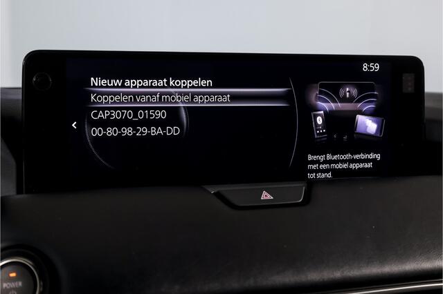 Mazda CX-80 2.5 e-SkyActiv PHEV Homura Plus 7p. | S/K-Panodak | Adapt. Cruise | Elek. Stoel-+verwarming & Ventilatie | Leder | HUD | 360 Camera | Bose | NAV+App. Connect | LM 20" | 9290