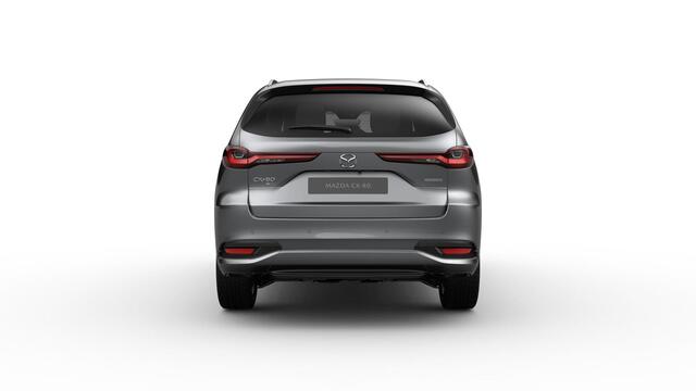 Mazda CX-80 Homura Plus - Tan Nappa Leder Captain Seat Pack | 12,3-inch TFT-kleurendisplay met bediening via centrale HMI Commander, touchscreen (voor Apple CarPlay / Android Auto(TM)) of voice control | 12,3-inch digitale meterset | 20-inch lichtmetalen velgen, Blac