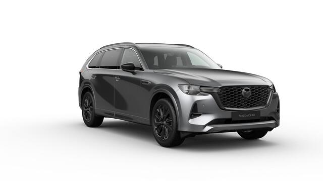 Mazda CX-80 Homura Plus - Tan Nappa Leder Captain Seat Pack | 12,3-inch TFT-kleurendisplay met bediening via centrale HMI Commander, touchscreen (voor Apple CarPlay / Android Auto(TM)) of voice control | 12,3-inch digitale meterset | 20-inch lichtmetalen velgen, Blac