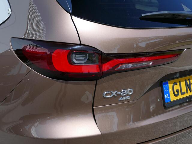 Mazda CX-80 2.5 e-SkyActiv PHEV Homura Plus | 7 Persoons | BOSE | Apple Carplay/Android Auto | Panorama dak | Stoel/Stuurverwarming |