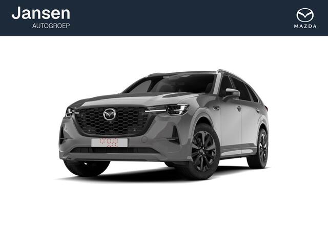 Mazda CX-80 Homura Plus | 12,3-inch TFT-kleurendisplay met bediening via centrale HMI Commander, touchscreen (voor Apple CarPlay / Android Auto(TM)) of voice control | 12,3-inch digitale meterset | 20-inch lichtmetalen velgen, Black