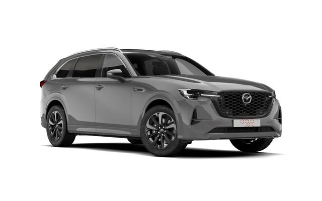 Mazda CX-80 Homura Plus | 12,3-inch TFT-kleurendisplay met bediening via centrale HMI Commander, touchscreen (voor Apple CarPlay / Android Auto(TM)) of voice control | 12,3-inch digitale meterset | 20-inch lichtmetalen velgen, Black