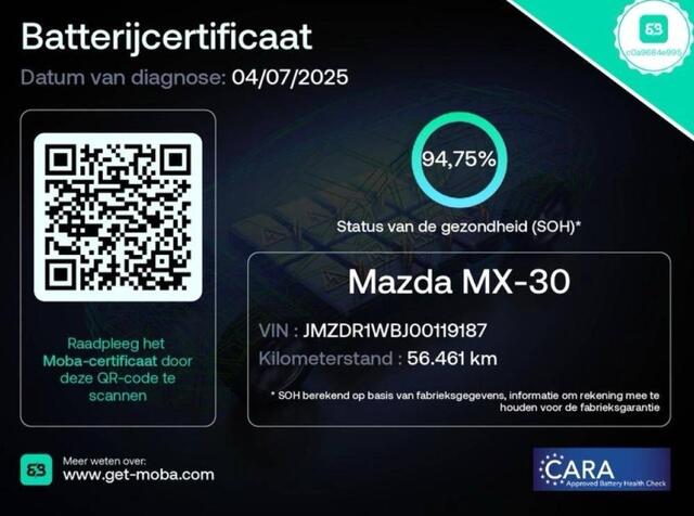 Mazda MX-30 e-SkyActiv 145 Comfort 36 kWh (146 PK) 1e-Eig. & Dealer-Onderh. BOVAG-Garantie. NL-Auto.